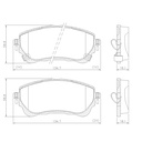[PD2208.0332] FRASLE PASTILLA EJE DEL TOYOTA COROLLA 1.8 2.0 16V CVT 20>