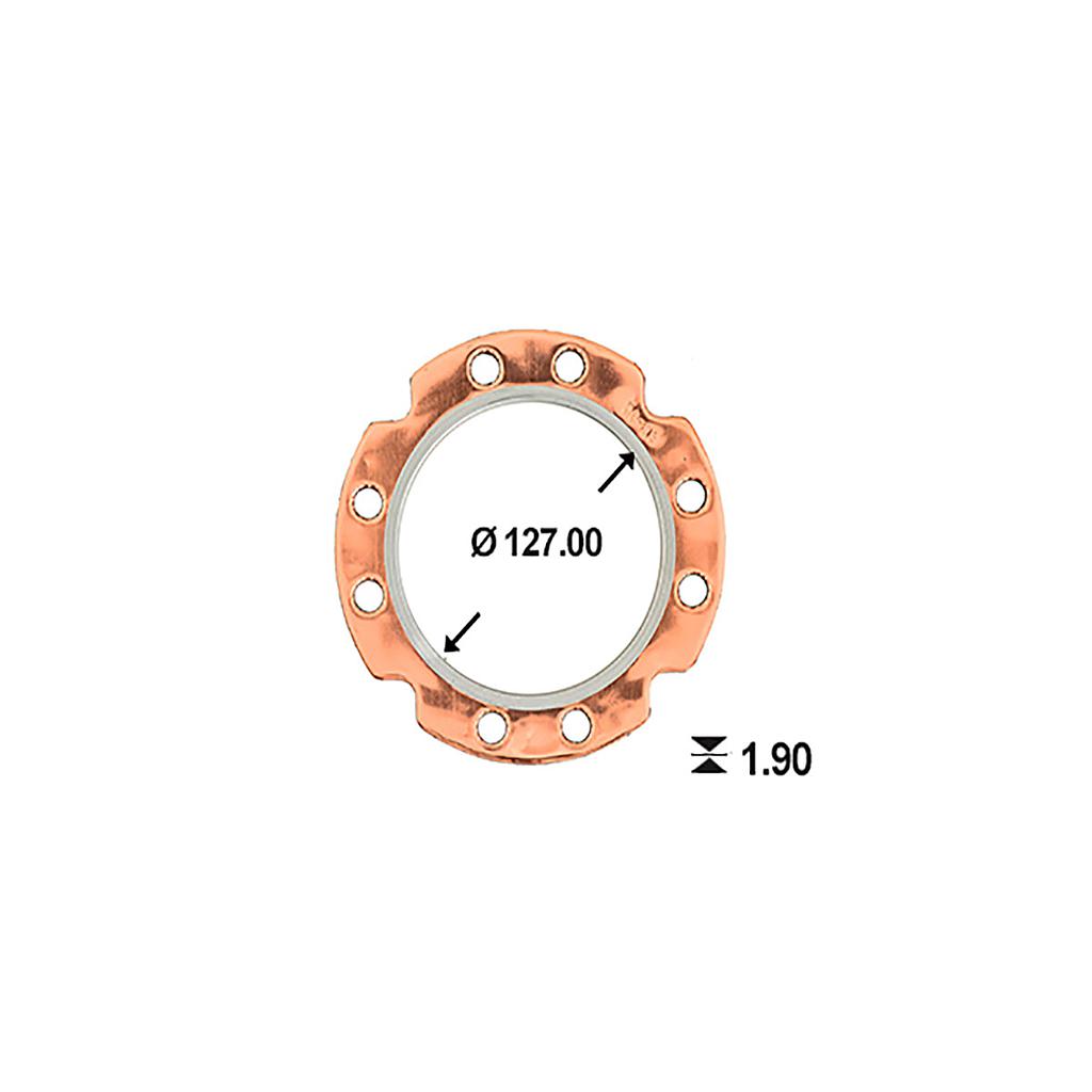 ILLINOIS JUNTA TAPA CILINDRO DIAR MOTOR ESTACIONARIO 1 CIL. (DIAM 127 mm)