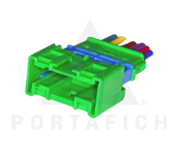 PORTAFICH CONECTOR 6 VIAS CIRCUITO ELECTRICO PUEGEOT CITROEN