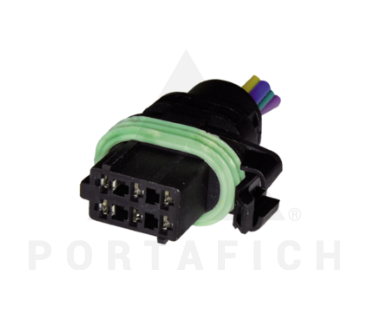 PORTAFICH CONECTOR 6 VIAS BOMB COMB SUP SCENIC/MEGANE/CLIO/KANGOO