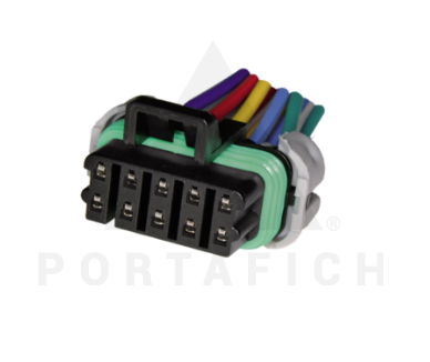 PORTAFICH CONECTOR 10 VIAS INYECCION ELECTRONICA