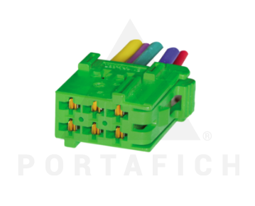 PORTAFICH CONECTOR 6 VIAS MERCEDES BENZ AGRALE LINEA PESADA