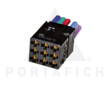 PORTAFICH CONECTOR 9 VIAS LINEA PESADA