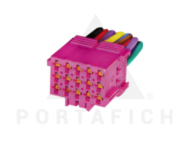 PORTAFICH CONECTOR 15 VIAS CAMION BUS MERCDES BENZ