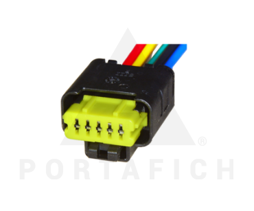 PORTAFICH CONECTOR 5 VIAS ACELERADOR ELECTRONICO PEUGEOT/CITROEN