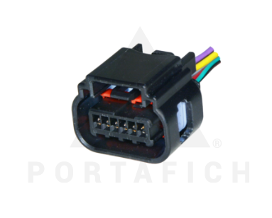 PORTAFICH CONECTOR 6 VIAS INSTALACION PARANTE PUERTA TRASERA CHEVROLET ONIX / PRIMA