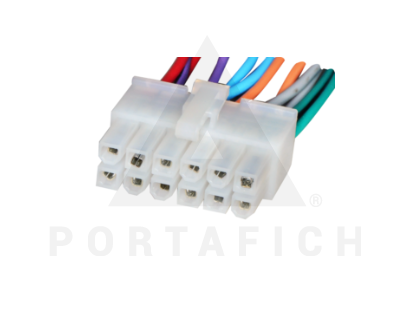 PORTAFICH CONECTOR 12 VIAS STEREO BOSS JEEP/KENWOOD