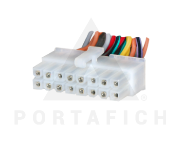 PORTAFICH CONECTOR 16 VIAS AUTO STEREO PARA PIONNER REPRODUCTOR DEH-P8250