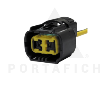 PORTAFICH CONECTOR 2 VIAS BOMBILLA H16-1 POLO/ETIOS/P207-307 CONECTOR HALOGENO CITROEN DS3/PARACHOQUES DELANTERO Y ANTINIEBLA MINI COOPER