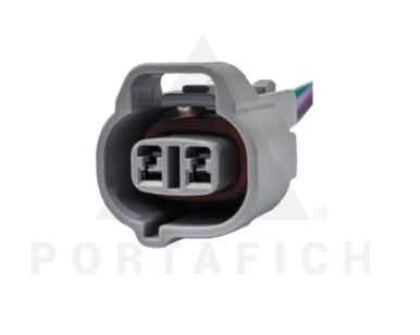 PORTAFICH CONECTOR 2 VIAS BOBINA DE ENCENDIDO MITSUBISHI L-200/SENSOR DE TEMP KWID/ ELECTROVÁLVULA TURBINA SUZUKI-L200/PRESOSTATO HILUX/SW4/FORD CARGO/VW/LINEA CAT
