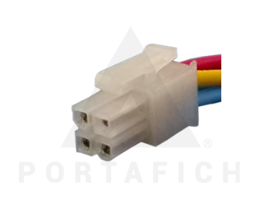PORTAFICH CONECTOR 4 VIAS MODULO DE SONIDO MINIFIT CONTRACONECTOR 1452