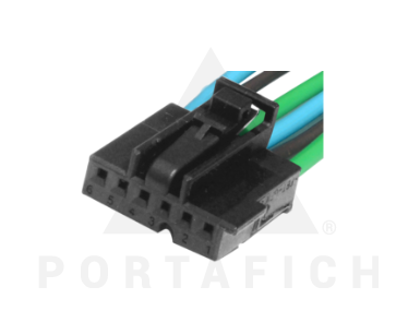 PORTAFICH CONECTOR 6 VIAS DIPOSITIVO DE PRUEBA