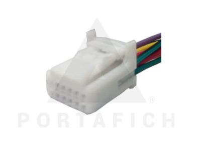 PORTAFICH CONECTOR 12 VIAS ESPEJO RETROVISOR AUTOMATICO TOYOTA/NISSAN