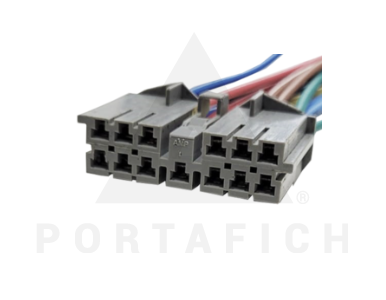 PORTAFICH CONECTOR 13 VÍAS ADAPTADOR DE RADIO ISO 12-137 DAEWOO NEXIA TELAR DE PLOMO ESTÉREO