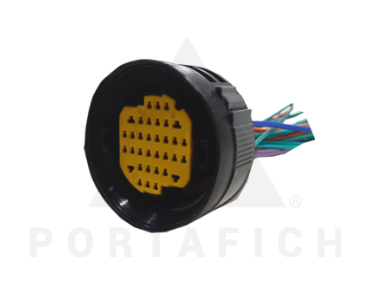PORTAFICH CONECTOR 34 VIAS PUERTA LINEA FIAT SENSOR TEMP./INSTALACIÓN MOTOR CITROEN/PEUGEOT CONTRACONECTOR 1496