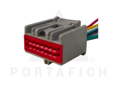 PORTAFICH CONECTOR 14 VIAS RETROVISORES FORD