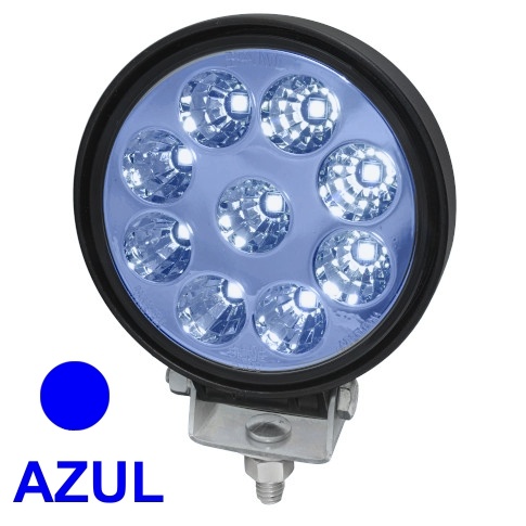 BAIML REFLECTOR REDONDO 9 LEDS 120W BIVOLTAJE 12/24V ILUMINACION LARGA DISTANCIA LUZ AZUL SUPERNOVA ALTA LUMINOSIDAD