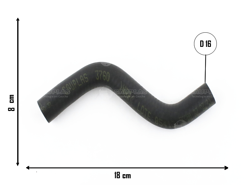 CAUPLAS MANGUERA DRENAJE DE ACEITE FORD ECOSPORT I FIESTA II = YACO 3739