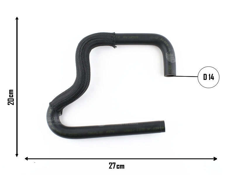 CAUPLAS MANGUERA DIREC HIDR ALIMENTACION FORD ESCORT =YACO 1392