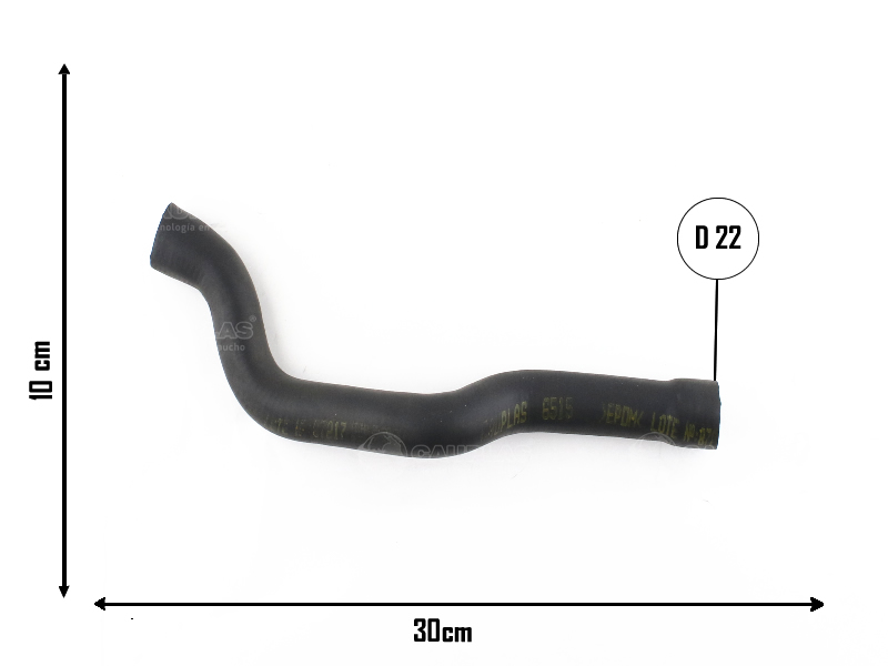CAUPLAS MANGUERA CALEFACTOR SALIDA RENAULT KANGOO  =YACO 3099