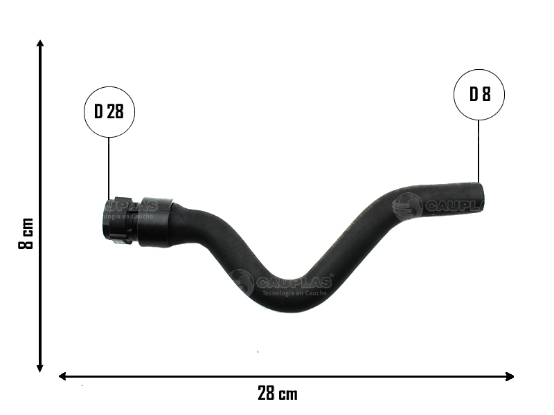 CAUPLAS MANGUERA CALEFACCION ENTRADA RENAULT CLIO II KANGOO =YACO 2248