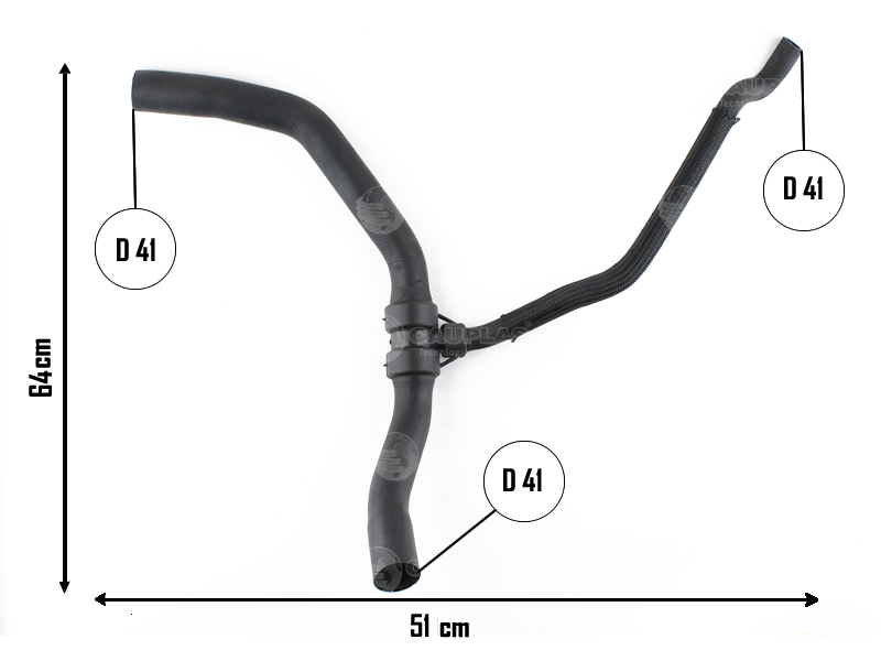 CAUPLAS MANGUERA RADIADOR INFERIOR RENAULT KANGOO  CLIO II