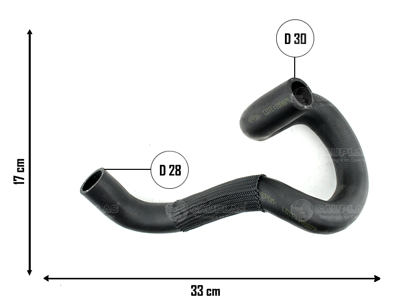 CAUPLAS MANGUERA RADIADOR SUPERIOR PEUGEOT 307 CITROEN C4  =YACO 3573