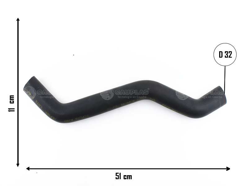 CAUPLAS MANGUERA RADIADOR SUPERIOR FIAT DUCATO I-II  =YACO 2409