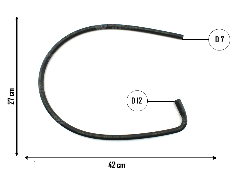CAUPLAS MANGUERA VASO DE EXPANSION A RADIADOR PEUGEOT 504  =YACO 885