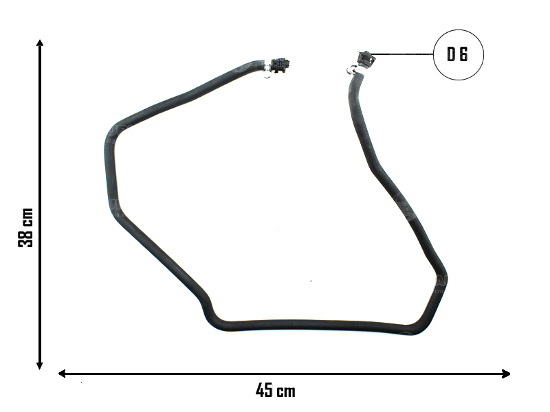 CAUPLAS MANGUERA VASO DE EXPANSION CITROEN C4 P307 