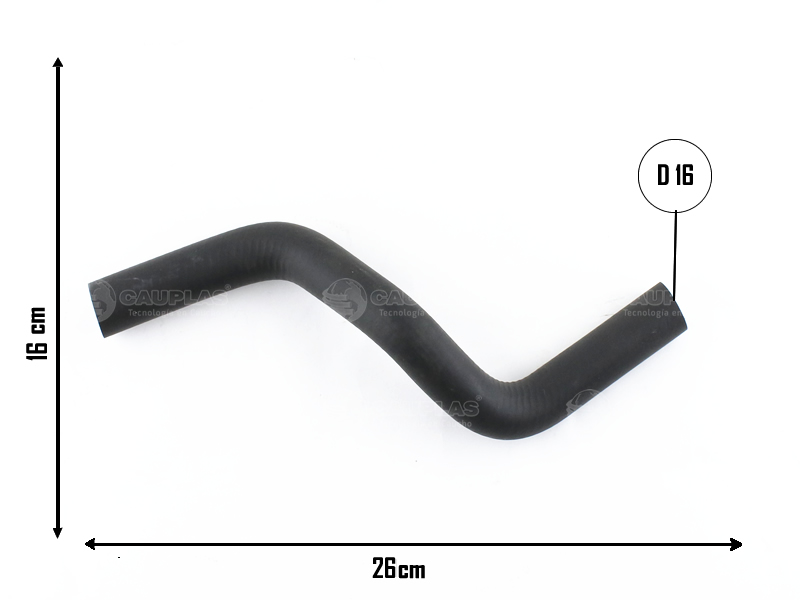 CAUPLAS MANGUERA RETORNO AGUA CALEFACTOR FIAT PALIO II/III SIENA II STRADA I  =YACO 2846