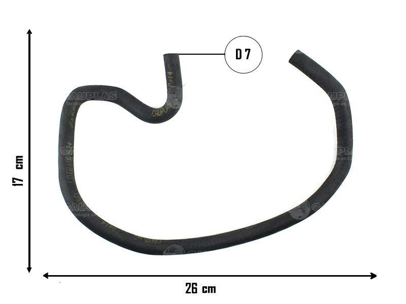 CAUPLAS MANGUERA VASO DE EXPANSION A RAD FIAT PALIO II SIENA II =YACO 3542