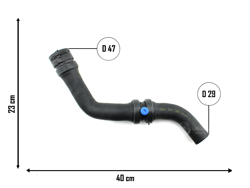 CAUPLAS MANGUERA RADIADOR SUPERIOR FIAT ARGO CRONOS