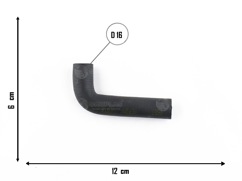 CAUPLAS MANGUERA CONEXION A TERMOSTATO GM BLAZER S10  =YACO 3497