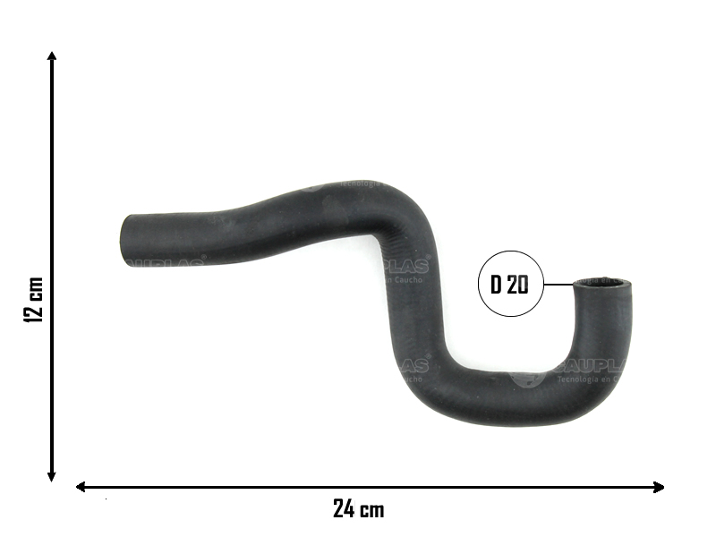 CAUPLAS MANGUERA TUBO RIGIDO A TERMOSTATO ASTRA I-II KADETT VECTRA I-II ZAFIRA  =YACO 2478