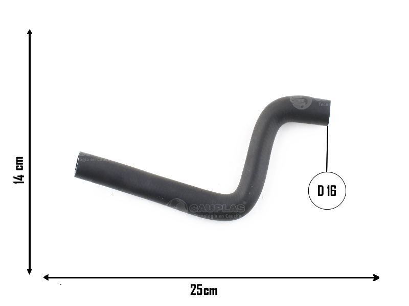 CAUPLAS MANGUERA CALEFACTOR VW CARAT QUANTUM SANTANA  =YACO 3050