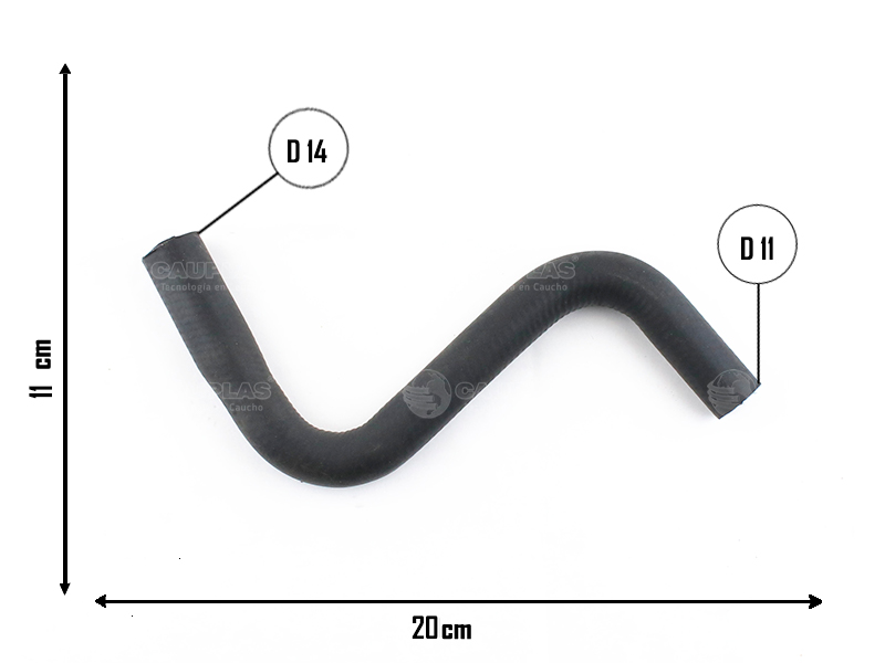 CAUPLAS MANGUERA CALEFACTOR SALIDA CHEVROLET SPARK