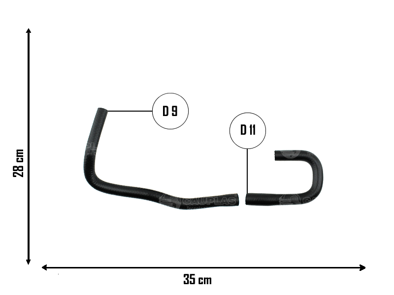 CAUPLAS MANGUERA DESCARGA DE GASES CHEVROLET SPARK 1.0 08/