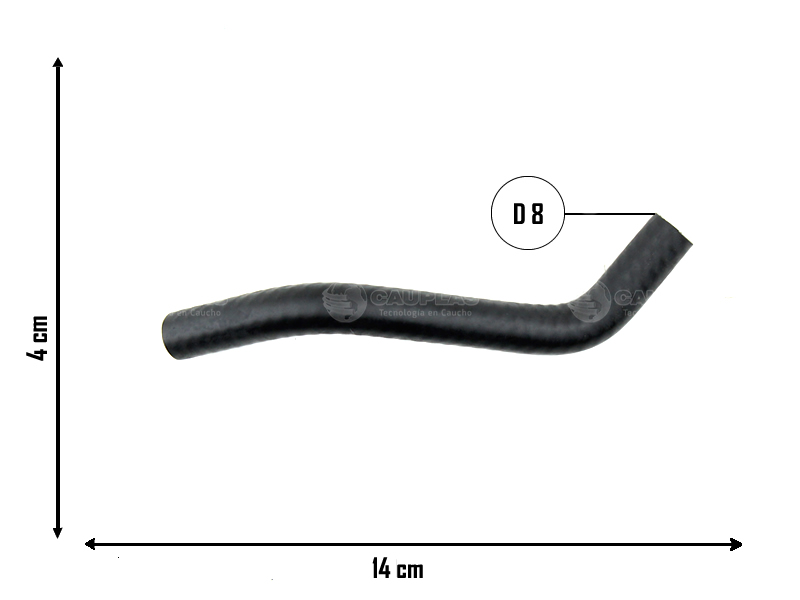 CAUPLAS MANGUERA PASO DE AGUA TOYOTA HILUX V