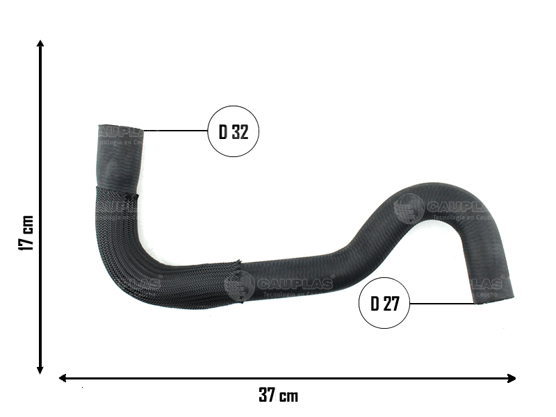 CAUPLAS MANGUERA RADIADOR INFERIOR FORD KA III