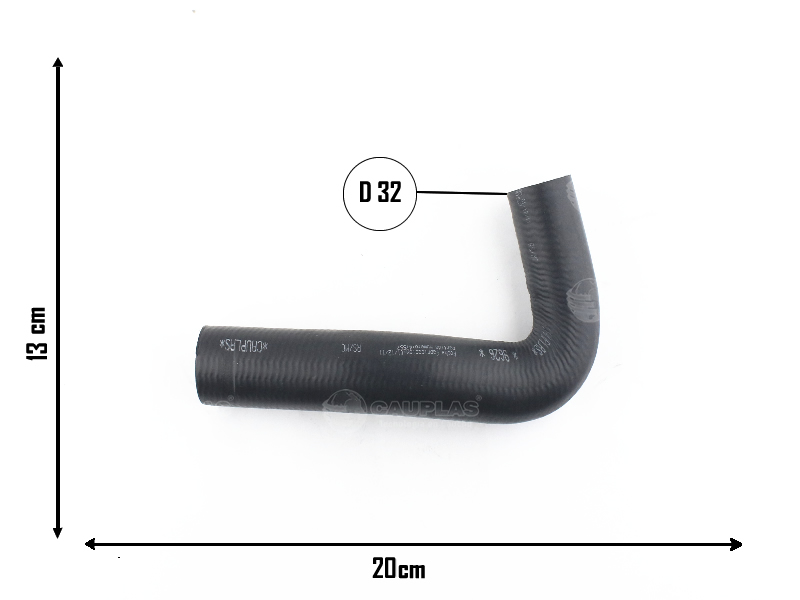 CAUPLAS MANGUERA RADIADOR SUPERIOR FIAT 147 II FIORINO I  =YACO 158/1625