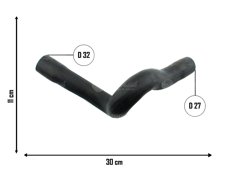 CAUPLAS MANGUERA RADIADOR SUPERIOR PEUGEOT 406