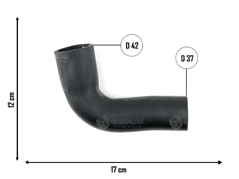 CAUPLAS MANGUERA RADIADOR SUPERIOR FORD RANGER I =YACO 1979