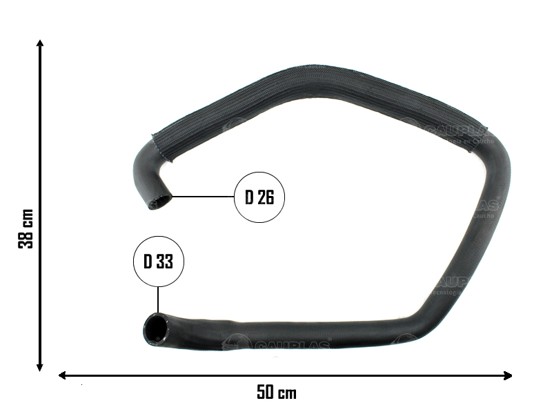 CAUPLAS MANGUERA RADIADOR INFERIOR FORD FOCUS I