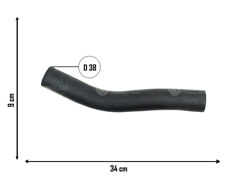 CAUPLAS MANGUERA RADIADOR SUPERIOR FORD ESCORT CITROEN C4 PICASSO-C3 AIRCROSS JUMPER II