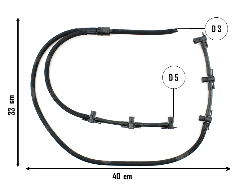 CAUPLAS MANGUERA RETORNO COMBUSTIBLE A INYECTORES VW AMAROK 