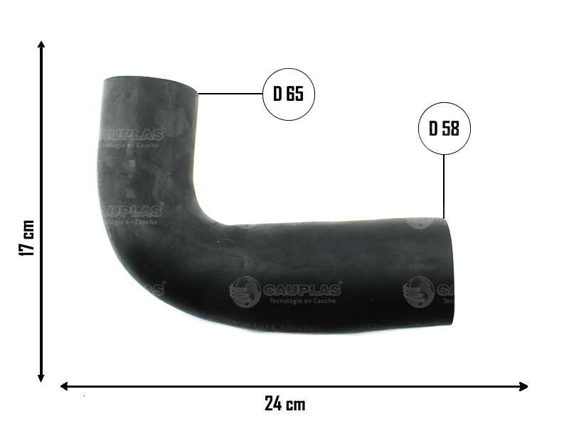 CAUPLAS MANGUERA TOMA DE AIRE PEUGEOT 504 