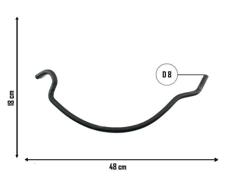CAUPLAS MANGUERA VASO DE EXPANSION INF A RAD PEUG 106 CITROEN SAXO
