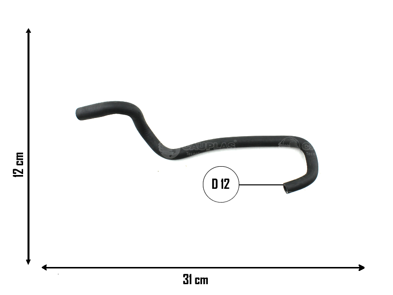 CAUPLAS MANGUERA BOMBA DE AGUA SALIDA RENAULT TWINGO = YACO 3019