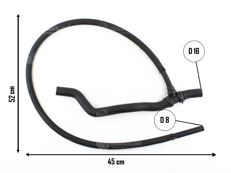 CAUPLAS MANGUERA CALEFACTOR SALIDA RENAULT SCENIC I MEGANE I